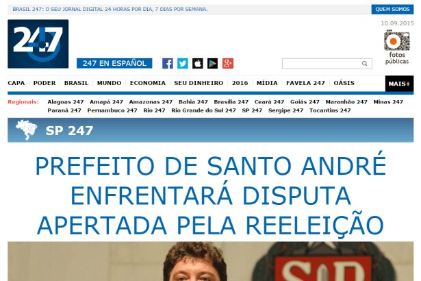 Brasil 247 comenta pesquisa Municipal realizada em Santo André/SP