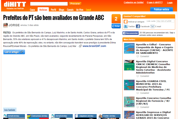 Di Hitt divulga pesquisa Municipal realizada nas cidades de Santo André e São Bernardo do Campo/SP