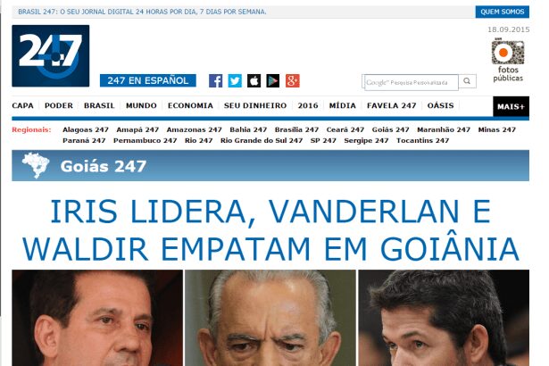 Brasil 247 divulga pesquisa municipal realizada em Goiânia
