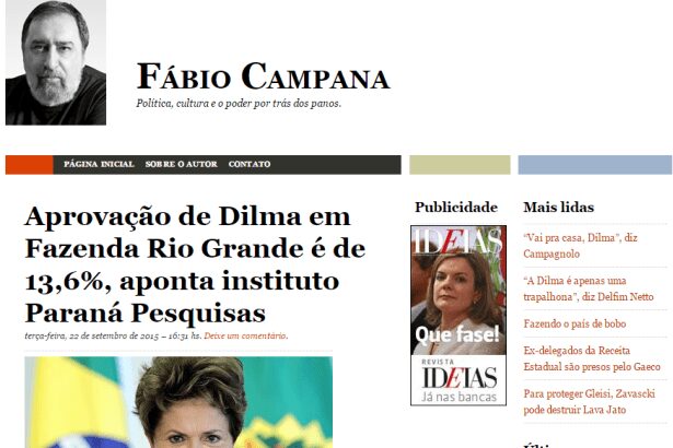 Fábio Campana divulga pesquisa realizada na cidade de Fazenda Rio Grande/PR