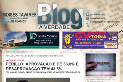 Blog A Verdade divulga pesquisa de aprovação do Governador de Goiás
