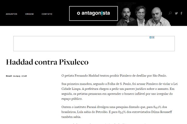 O Antagonista comenta pesquisa sobre Operação Lava Jato