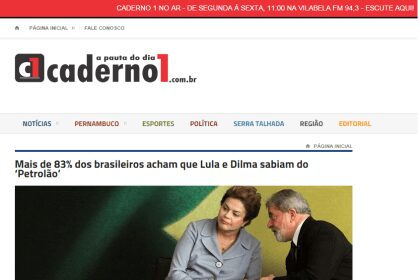 Caderno 1 divulga pesquisa sobre Operação Lava Jato