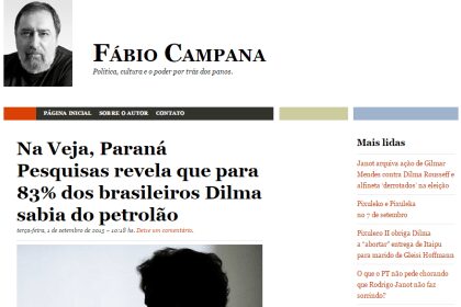 Fábio Campana divulga pesquisa sobre Operação Lava Jato