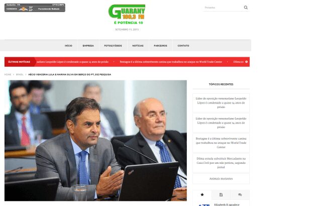 Guarany FM divulga pesquisa Presidencial realizada no ABC Paulista