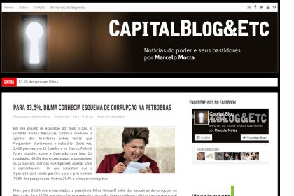 Capitalblog&Etc divulga pesquisa sobre Operação Lava Jato