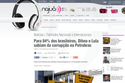 Rádio Najuá divulga pesquisa sobre Operação Lava Jato