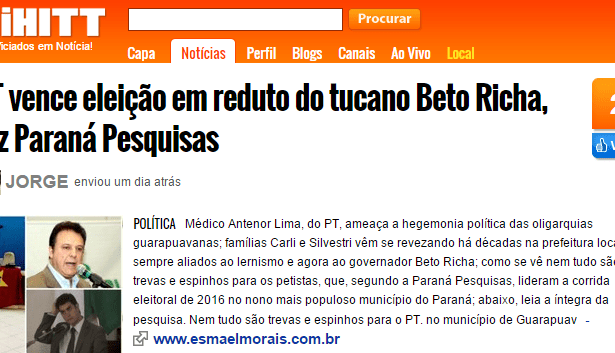 diHITT divulga pesquisa realizada em Guarapuava/Pr