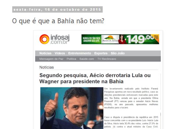 Blog Canindé Silva divulga intenção de voto para Eleições Presidenciais na Bahia