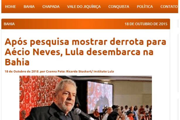Blog Café no Bule divulga intenção de voto dos baianos para Eleições Presidenciais