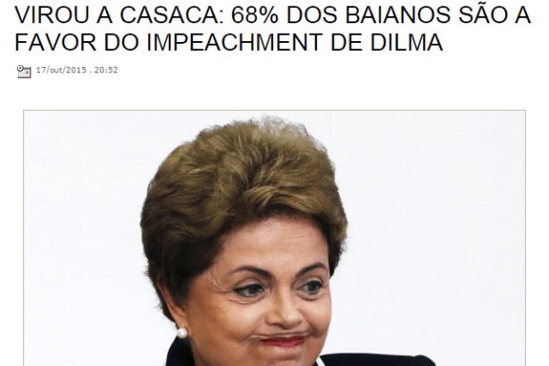 Blog do Tarugão divulga pesquisa sobre Impeachment da Presidente Dilma no Estado da Bahia