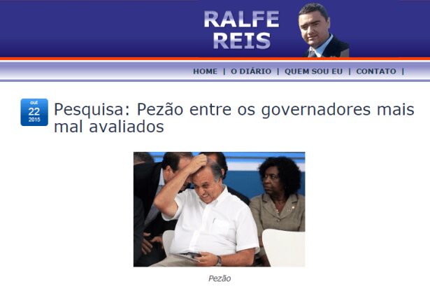 Blog Ralfe Reis divulga avaliação dos Governadores melhor e pior avaliados