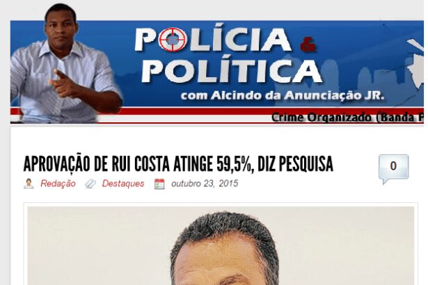 Polícia & Política divulga aprovação do Governador Rui Costa no Estado da Bahia
