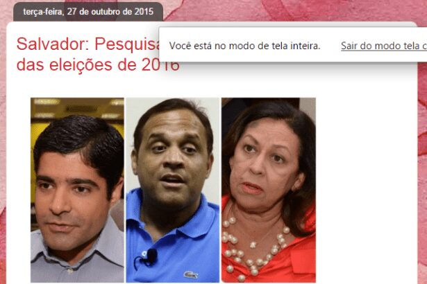 Blog do Genaldo divulga pesquisa de intenção de voto para Prefeitura de Salvador