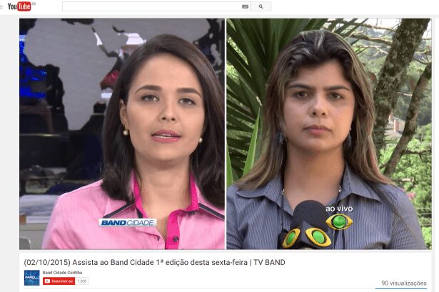 Diretora do Instituto Paraná Pesquisas concede entrevista ao vivo ao Programa Band Cidade Curitiba