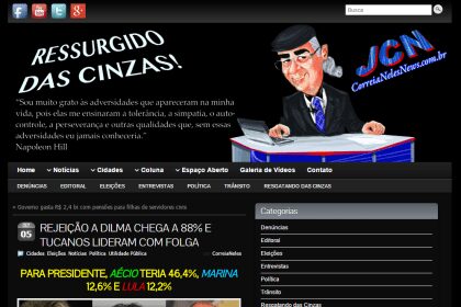 Correia Neles News divulga pesquisa de intenção de voto dos catarinenses para Eleições Presidenciais
