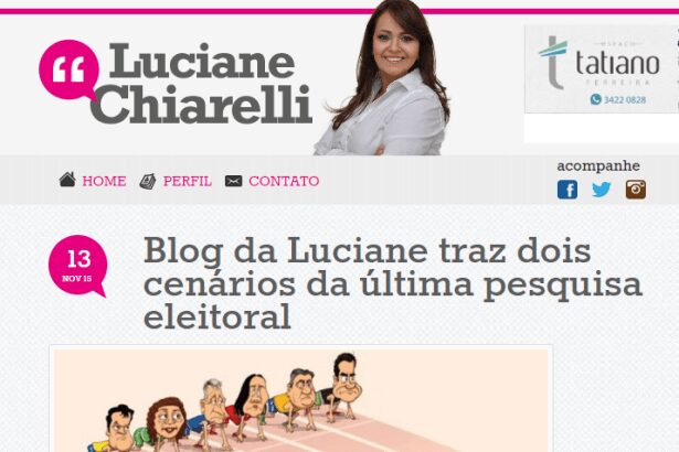 Blog da Luciane Chiarelli divulga intenção de voto para Prefeito em Paranaguá