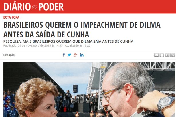 Diário do Poder divulga pesquisa nacional sobre afastamento do Presidente da Câmara