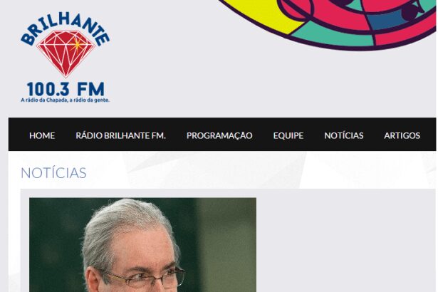 Rádio Brilhante FM 100.3 comenta pesquisa sobre o Presidente da Câmara, Eduardo Cunha