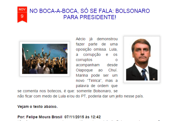 Blog do Alf Cunha comenta intenção de voto para Eleições Presidenciais