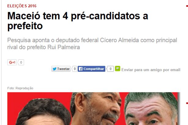 Jornal Extra de Alagoas comenta recente pesquisa realizada em Maceió