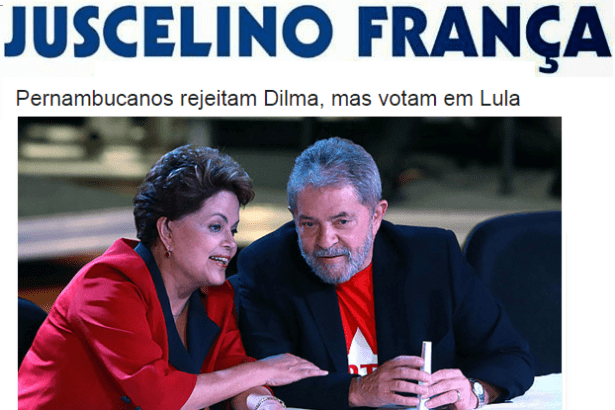 Blog Do Juscelino França comenta situação Eleitoral para Presidente, no Estado do Pernambuco
