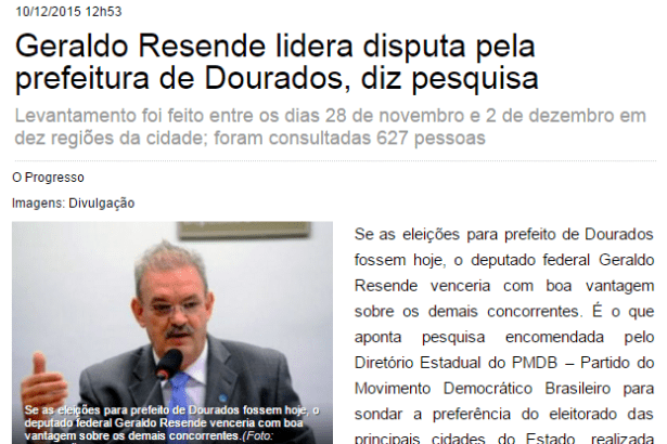 Rádio Auxiliadora, 105.9 fm divulga pesquisa sobre intenção de voto para as Eleições Municipais de Dourados / MS