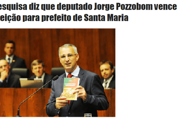 Blog do Iltom Vargas De Oliveira divulga pesquisa sobre a intenção de voto para as Eleições na Cidade de Santa Maria/ RS