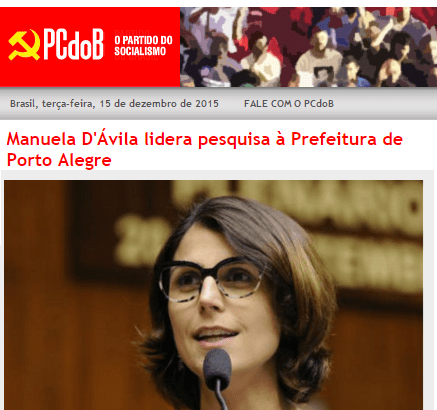PCdoB divulga pesquisa sobre a disputa Eleitoral para a Prefeitura de Porto Alegre/ RS
