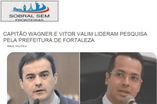 Sobral Sem Fronteiras divulga pesquisa de intenção de voto para Eleições Municipais de Fortaleza/ CE
