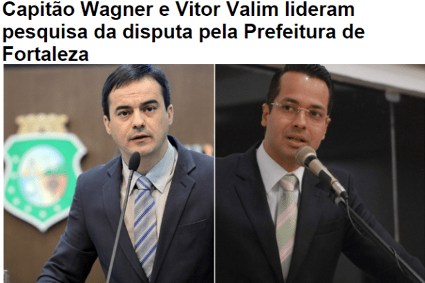 Alto Santo É Notícia divulga pesquisa de intenção de voto para Eleições Municipais de Fortaleza/ CE