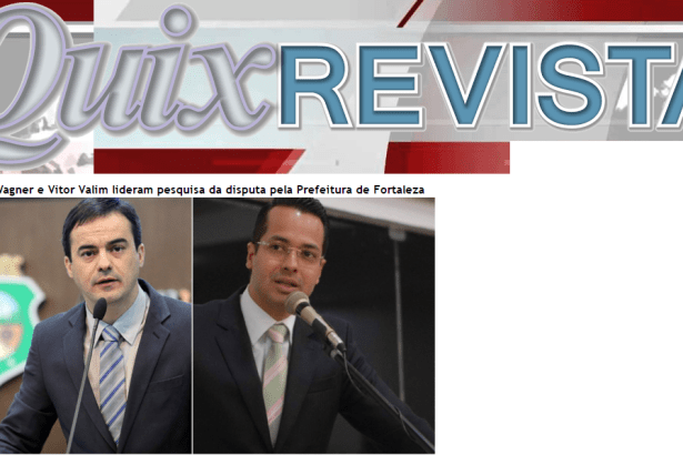 Quix Revista divulga pesquisa de intenção de voto para Eleições Municipais de Fortaleza/ CE
