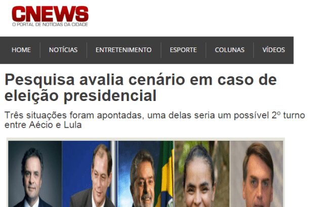 C News divulga pesquisa realizada no Estado do Ceará que avalia cenário sobre a Eleição Presidencial