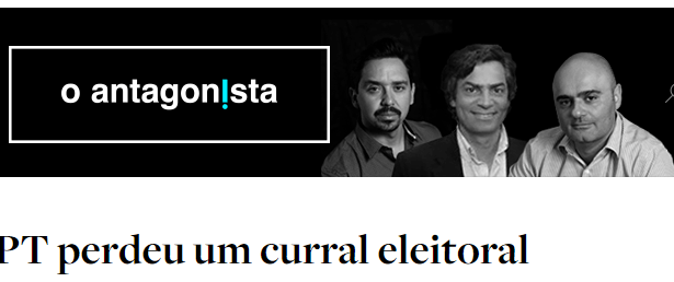 O Antagonista divulga Pesquisa de desaprovação ao Governo da Presidente Dilma Rousseff