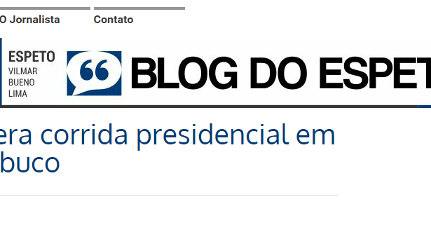 Blog do Espeto comenta pesquisa sobre liderança Presidencial no Estado do Pernambuco
