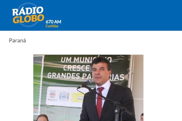Rádio Globo Curitiba divulga pesquisa sobre a popularidade do governador Beto Richa