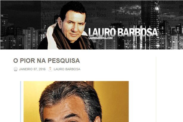 Blog do Lauro Barbosa divulga pesquisa que aponta Beto Richa com a pior índice de aprovação entre os governadores do país