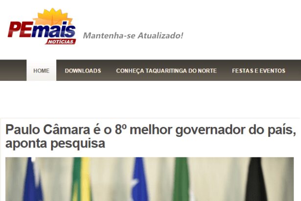 PEmais divulga pesquisa sobre a popularidade do governador Paulo Câmara
