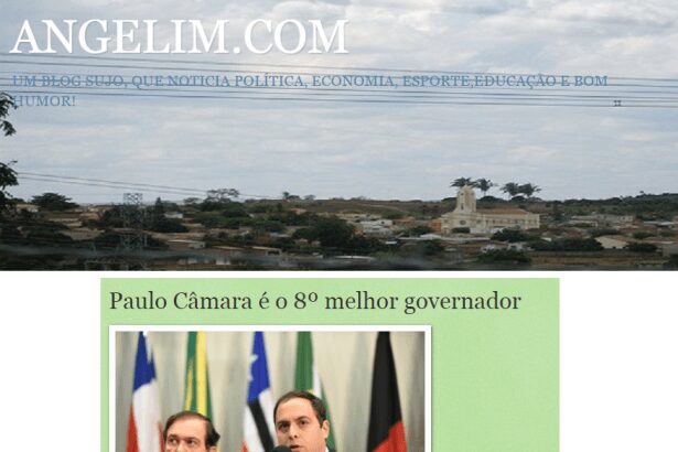 Blog Angelim.com divulga pesquisa sobre a popularidade de Paulo Câmara