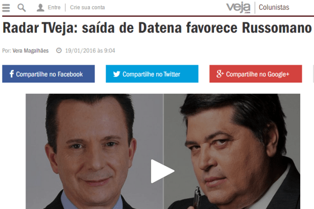 Veja.com divulga pesquisa realizada pela Paraná Pesquisas sobre a disputa eleitoral na cidade de São Paulo