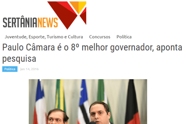 Sertânia News comenta pesquisa sobre avaliação dos Governadores de cada Estado Brasileiro
