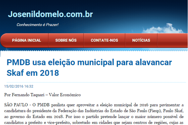 Jose Nildo Melo comenta pesquisa sobre as Eleições Municipais na Cidade de São Paulo