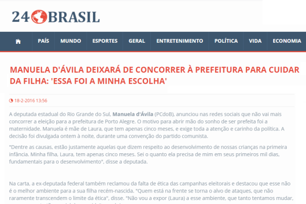 Portal 24 Brasil comenta pesquisa que foi realizada para a Prefeitura de Porto Alegre