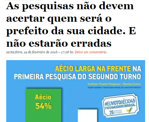 Fábio Campana comenta sobre as pesquisas e os resultados das Eleições