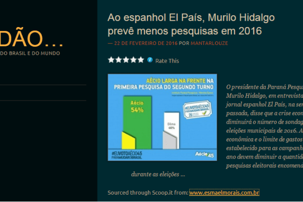 Blog Do QRidão comenta sobre as pesquisas e os resultados das Eleições