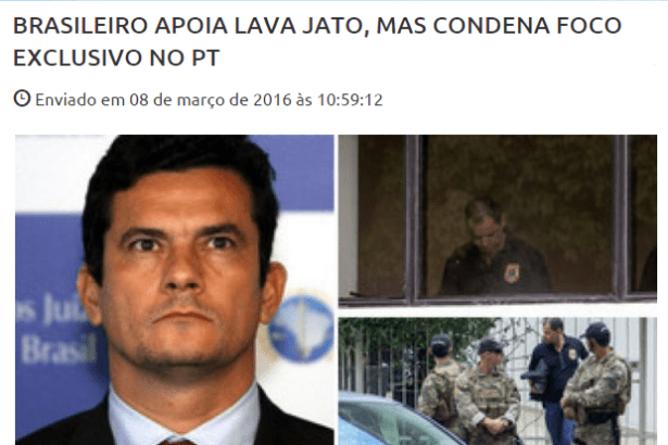 Minas 1 divulga pesquisa sobre a Operação Lava Jato