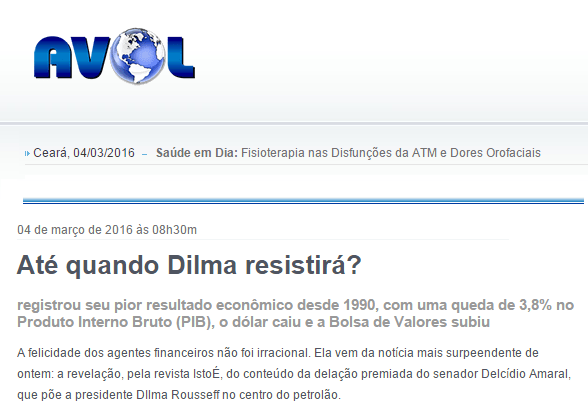 Antônio Viana divulga pesquisa sobre a popularidade da Presidente Dilma Rousseff