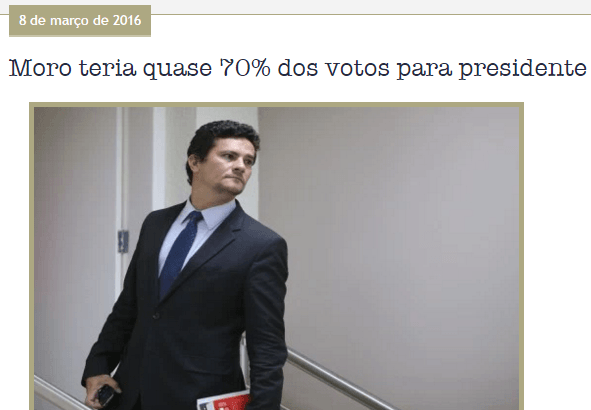 Cícero Cattani divulga pesquisa sobre a popularidade do Juiz Sérgio Moro