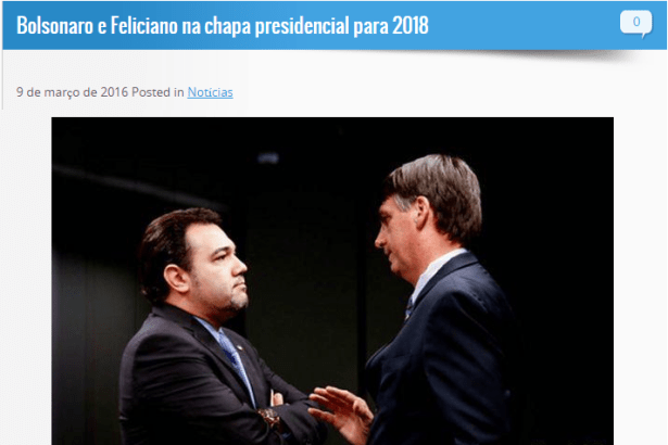Blog do Silas comenta pesquisa sobre o Deputado Jair Bolsonaro