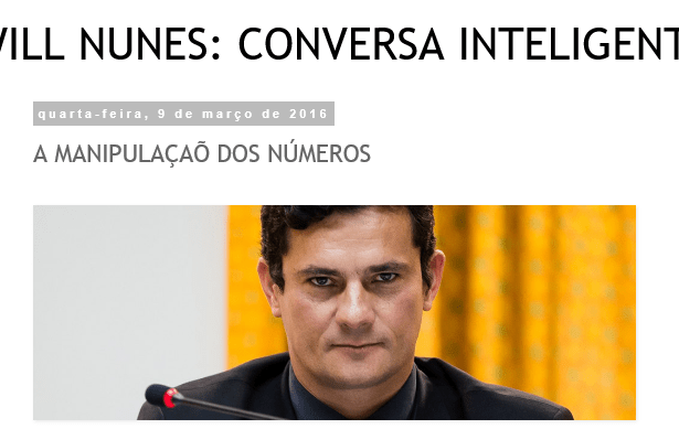 Blog Do Will Nunes divulga pesquisa sobre a popularidade do Juiz Sérgio Moro